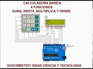 ARDUINO CALCULADORA BASICA//4 FUNCIONES//SUMA, RESTA, MULTIPLICA Y DIVIDE