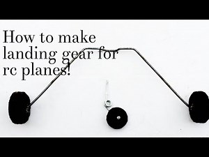 How to make landing gear for Rc Planes | TomsHobby