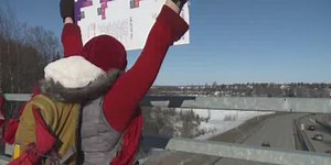 Anchorage women show support for International Women's Day