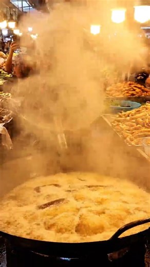 Deep-Fried King Cobra & Python Street Food 😱🔥 #Shorts #animalsmarket #meatmarket