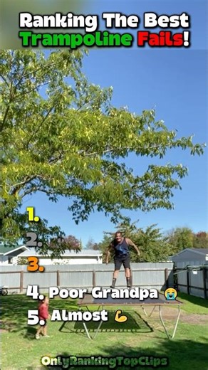 Ranking The Best Trampoline Fails! #ranking #funny #fails #usa #fyp