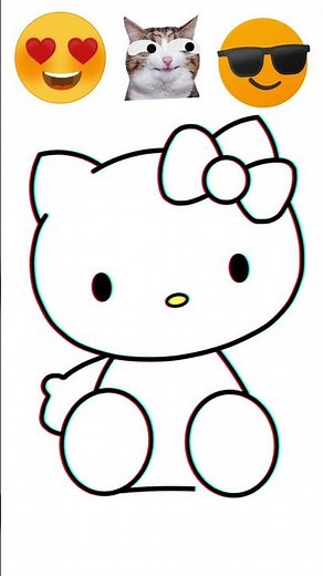 HOW TO DRAW HELLO KITTY EASY