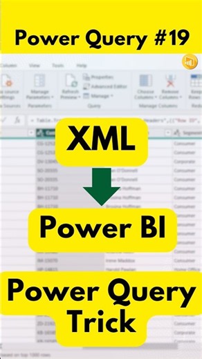 How to Import XML Data into Power BI | Power Query #19 #datamindsacademy