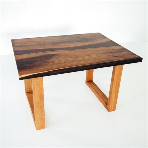 Solid Wood Coffee Table, Rustic Minimalist Side Table, Handmade Living Room Accent Furniture, Natural Wood Home Decor Piece - Etsy UK