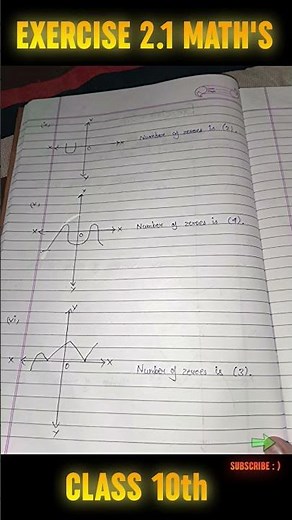 NCERT math's class 10 chapter 2 Polynomials Exercise 2.1 solution #maths #ncert #class10#solution👨‍💻