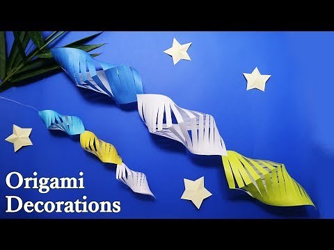 Tanabata decoration origami "Shell" easy tutorial! Easy and stylish July decorations. [Audio comm...