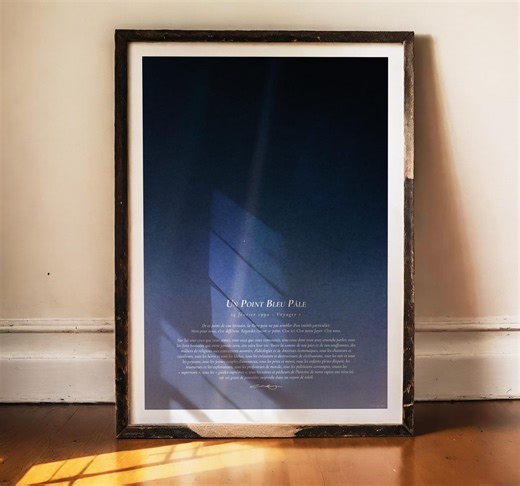 Pale Blue Dot Print, Carl Sagan Quote, Voyager 1 Poster, NASA Wall Art, Minimalist Space Decor, Philosophy Wall Art, Astronomy Art, 1990 - Etsy