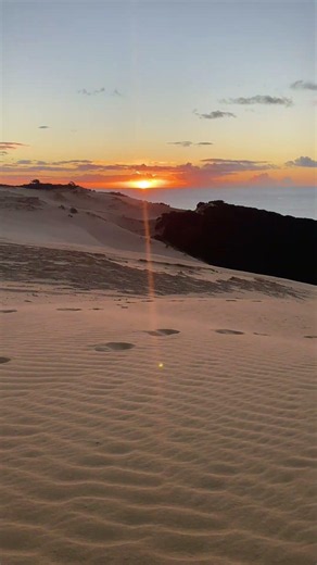 climbing sand dunes for the sunset #newzealand #travel #beach #sunset #hiking