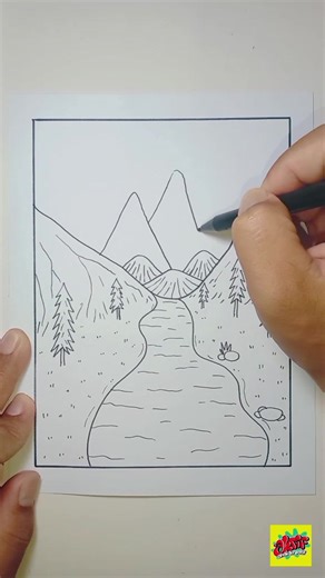 Cara Menggambar Aliran Sungai Secara Kreatif
