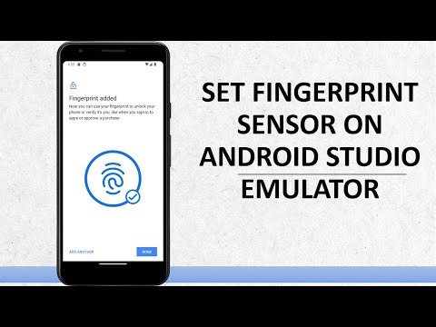 Android studio Emulator Fingerprint Sensor. | How to Use Fingerprint Sensor on the Android Emulator