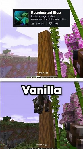 Realistic Reanimated Blue Transforms Minecraft Mobs #minecraft #animation #shorts