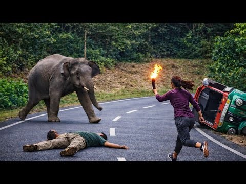 TERRIFYING Wild Elephant Attack! | Narrow Escape From Death 🐘😱