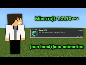 Java hand/Java animation for Minecraft 1.21.70+++ Bedrock edition Mediafire download