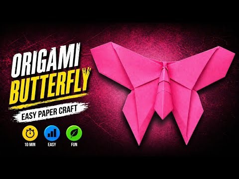How to Make a Beautiful Origami Butterfly | DIY Paper Art
