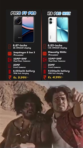 Paisa Barbad Mat karna 💸🔥Poco X7 Pro Vs X8 Pro #techreview #tech #aestheic #techstuff #techblogger