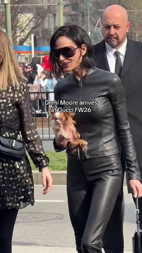 Demi Moore Shines at Gucci FW26 Debut Show