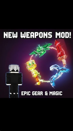 This Mod Adds the Most Overpowered Weapon Ever! #minecraftmods #shorts #minecraft