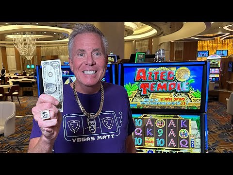 My Best Bonus Ever On Aztec Temple Slots