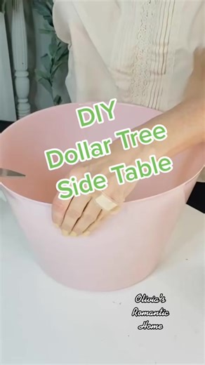 Let’s create a Dollar tree side table!✨💡 | Olivia's Romantic Home DIY
