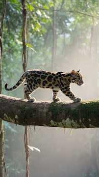 The secret weapon of the clouded leopard 🐾 #nature #wildlife #evolution