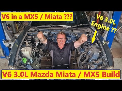 Monster V6 3.0L MX5 / Miata Build : Part 2 : Engine bay strip down.