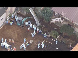 工事現場で土砂崩れ、作業員が下敷きに 東京・板橋