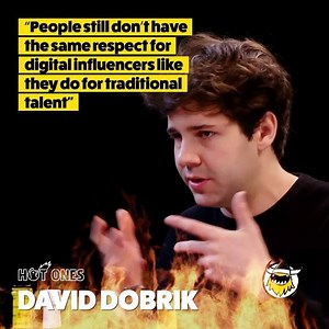 2.9K views · 20 reactions | Do you agree w/ @daviddobrik on the difference between digital influencers & traditional talent? 樂 #HotOnes | First We Feast | Facebook