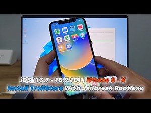 Install TrollStore With Jailbreak Rootless iOS (16.7 - 16.7.10) | iPhone 8 - X