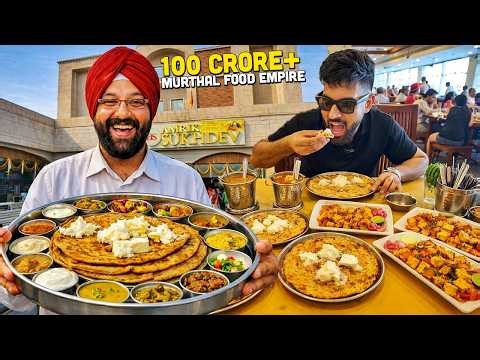 100CR+ Murthal Food | BUSIEST Indian Street Food | 24x7 Makhani Parathe + Cheapest Punjabi Breakfast