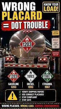 Fuel Tanker Placards Explained | 1203 vs 1993 vs 1987 Hazmat Fuel Hauling