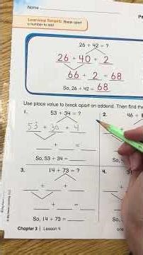 Grade 2 Big Ideas Math Lessons 3.3 and 3.4 Homework