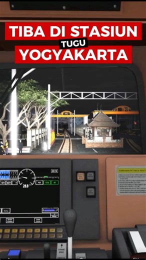 GAJAYANA TRAIN ARRIVES AT YOGYAKARTA STATION AT NIGHT