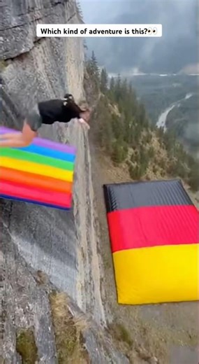 This German Cliff Airbag Launch Is No Joke