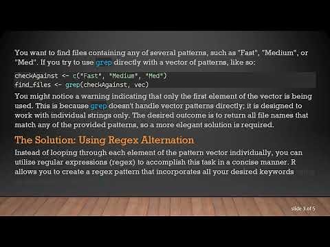 How to Search a Character Vector in R Using Multiple Patterns