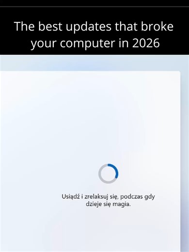 The best updates that broke your computer in 2026 #computer #error #viral #dlaciebie #informative #polska #microsoft #windows11 #memes