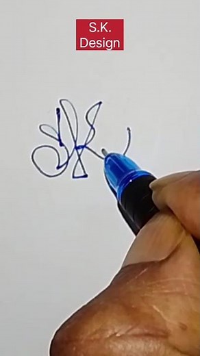 🔜SK Easy Design🔙 #signature #calligraphy ‪@cutepenning‬