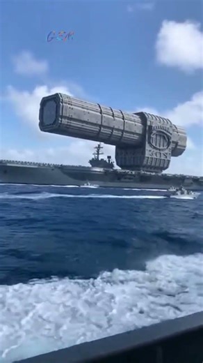 An Aircraft Carrier Equipped with a Super Laser Cannon. #ai #war #usa #usmilitarycombat