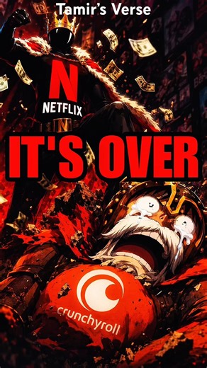 Netflix SURPASSED Crunchyroll Because Of One Piece?!? #anime #onepiece #luffy #shorts