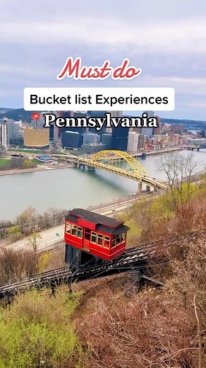 Sudipa| Travel Blogger on Instagram: "The classic view of Pittsburgh skyline from the Duquesne incline was voted by USA Today as one of the Top 10 skyline views in the World! We took this ride during our trip to Pittsburgh and the views from the top was truly breathtaking! The incline operates 365 days a year. Tickets are only $5 per adult roundtrip and $2.50 per child. You need to carry cash and have exact change while booking tickets at the counter. Don’t forget to check my YouTube vlog on Pit