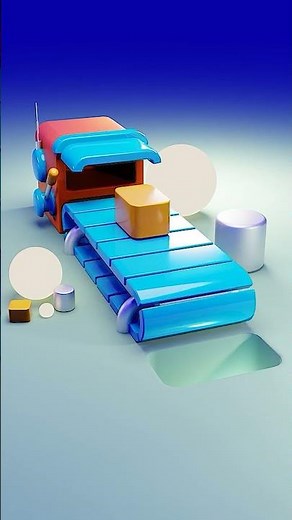 Factory Loop Animation | 3D Smooth and Satisfying Loop #loopanimation #seamlessloop #3danimation