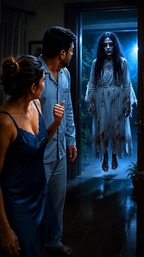 bhoot wala video 🤣 | Husband wife horror comedy shorts 😂🤣 #horrorstories #husbandwife #shorts