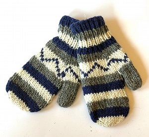 Hand-woven Wool Mittens | Fleece Lined Winter Gloves - Etsy