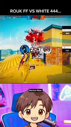 ROUK FF VS WHITE 444 😳🤯😱 #short #garenafreefire #equipou