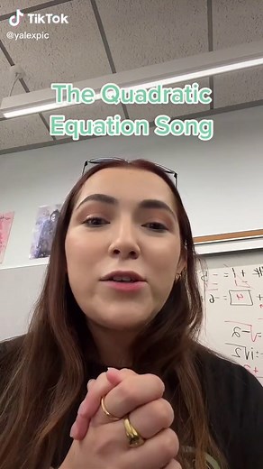 Math & Chorus Class Fun: Singing Quadratic Equation Song!