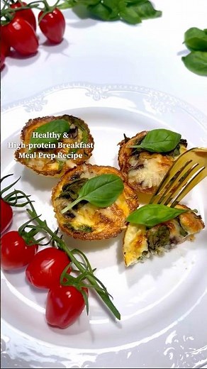 Egg muffins | Healthy & high-protein breakfast idea
