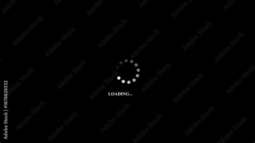 Loading circle animation with progress and waiting status. Circular loader icon for connection process and data activity. Progress indicator symbol for application and system interface.