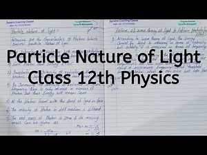 Particle Nature of Light, Chapter 11, Dual Nature of Radiation and Matter, Class 12 Physics