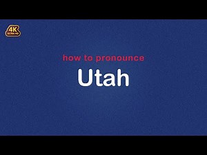 how to pronounce Utah 【United States】