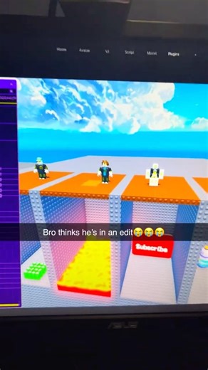 Bro thinks he's in an edit #roblox #robloxanimation #babydance #cutebabies