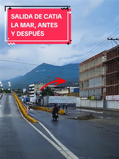 Comparación impactante de la salida de Catia La Mar, Edificio Centro Comercial Luz Mar, dónde funcionaban varios locales de servicios automotrices y almacenes. El sismo que duró casi 2 minutos lo echó abajo, se desconoce en qué momento de esos dos minutos sucedió, pero allí está el.montin de escombros que terminó con la operación comercial de la localidad. #catialamar #impactoviral #terremotocatialamar #doblesismo #terremotovzla